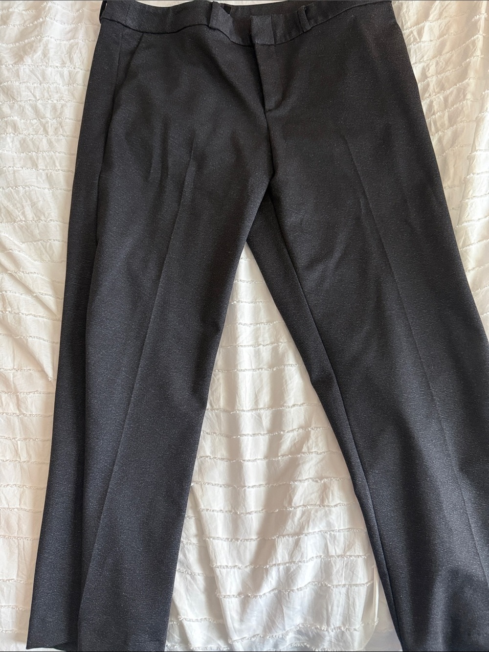 Kut From The Kloth Dress Pants size 14 gray subtle tweed pattern
